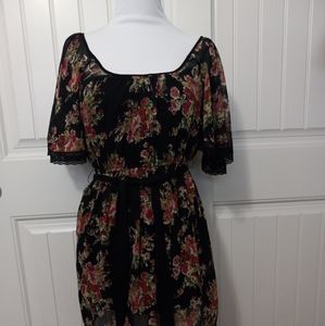 Xhilaration woman's pullover sheer dress/tunic top